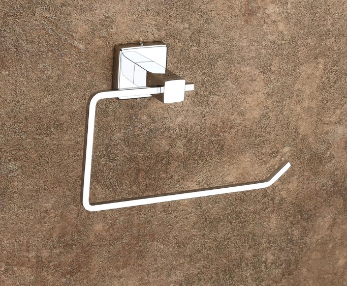 Square Napkin Ring Stainless Steel Bathroom Commercial Hotel Spa Tabletop Heavy-Duty Anti-Rust Waterproof Easy Clean Professional Grade Durable Geometric Design Rustproof Hygienic Space Saving Modern Minimalist Secure Grip Table Setting Essential Contempo